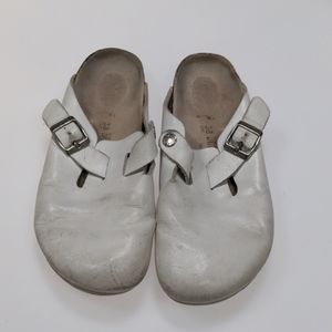 Birkenstock White Clogs Size 38